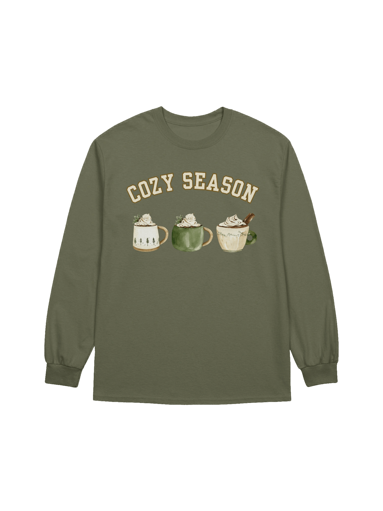 Cozy Season Mugs Long Sleeve Tee product image (1)