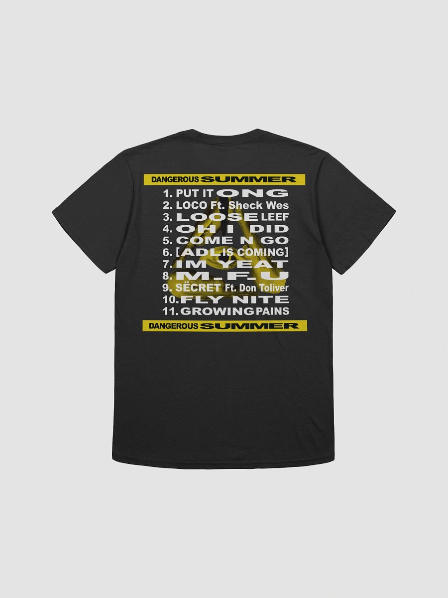 DANGEROUS SUMMER TRACKLIST TEE (ALTERNATIVE DESIGN) product image (2)
