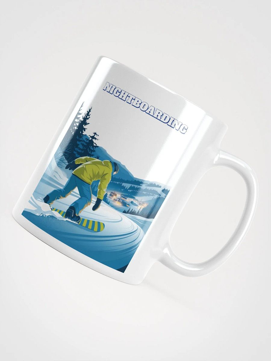 Nightboarding - Midnight Snowboarding White Mug product image (15)