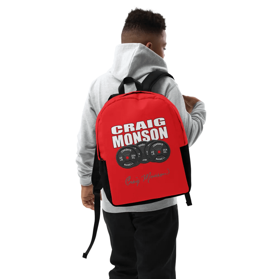 Craig Monson Barbell Signature Series Backpack (Red) product image (9)
