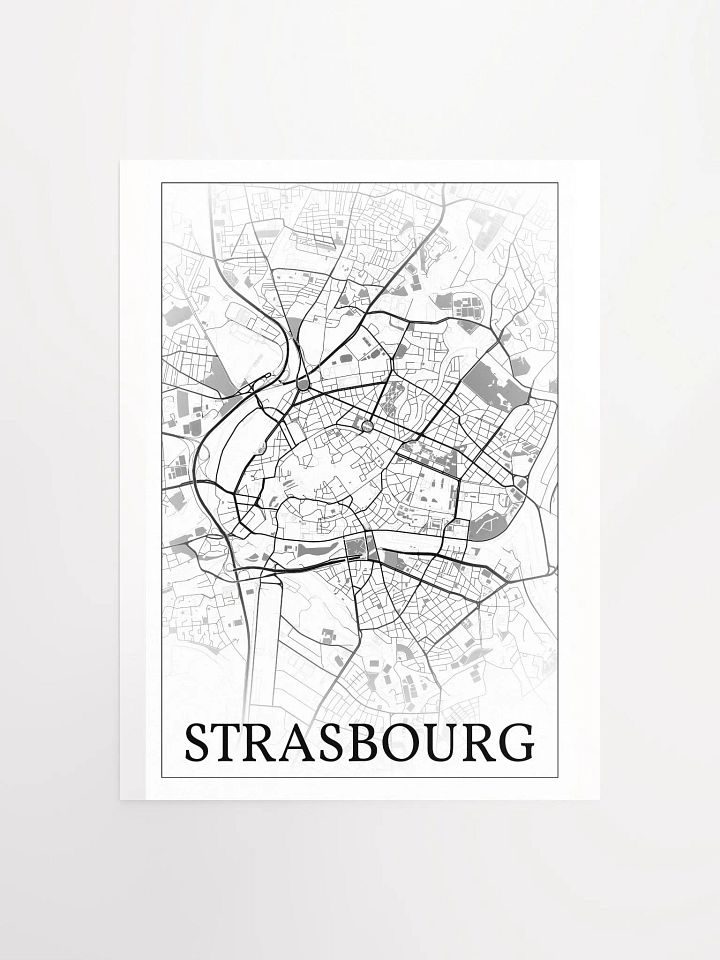 Strasbourg, France, city map print product image (4)