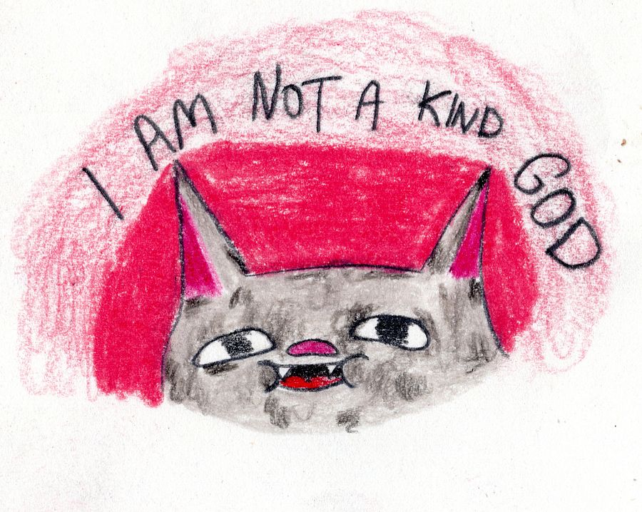 A6 Print! I'm Not A Kind God (Pink) product image (1)
