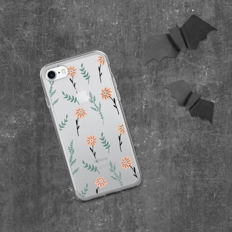 Aesthetic Floral Clear iPhone Case – Elegant and Protective Design product image (142)