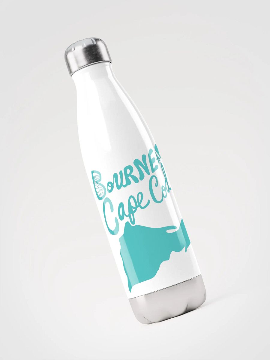 BOURNE to Cape Cod™ | Stainless Bottle | Dark Turquoise on White 💧 product image (3)