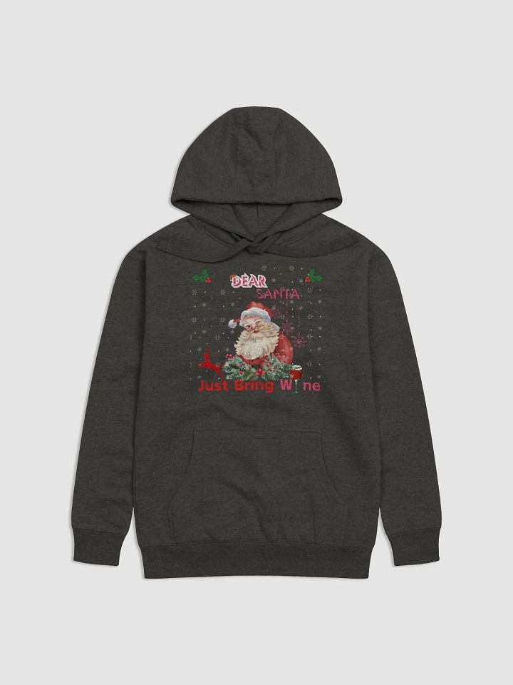 Festive Winking Santa Premium Hoodie product image (1)