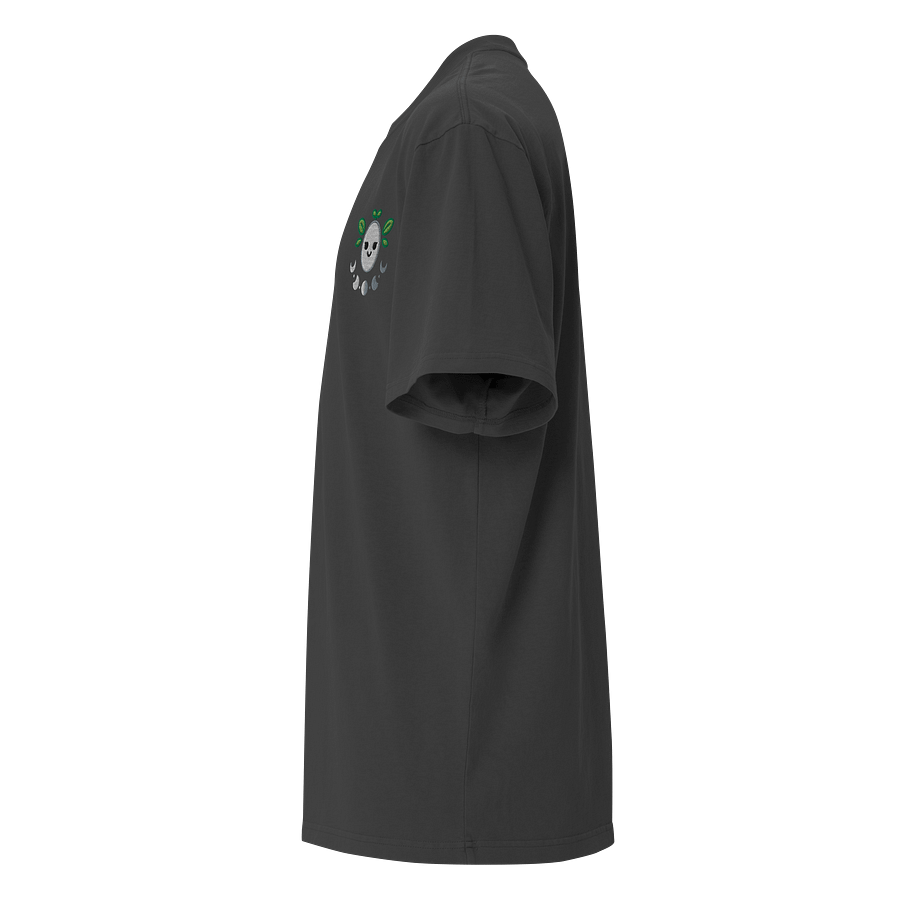 T-shirt Oversized Premium Rethaly lune masque joyeux plantes brodé product image (7)