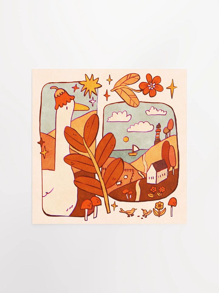 Goose & Landscape Print product image (2)