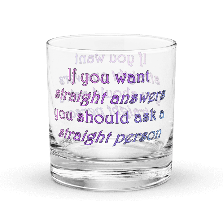 Straight Answers Rocks Glass product image (2)