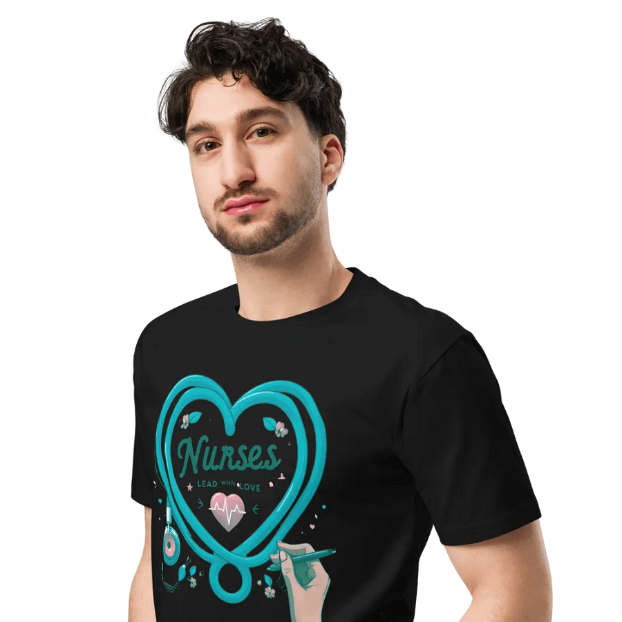 Heartfelt Nurses: Lead with Love T-Shirt product image (7)