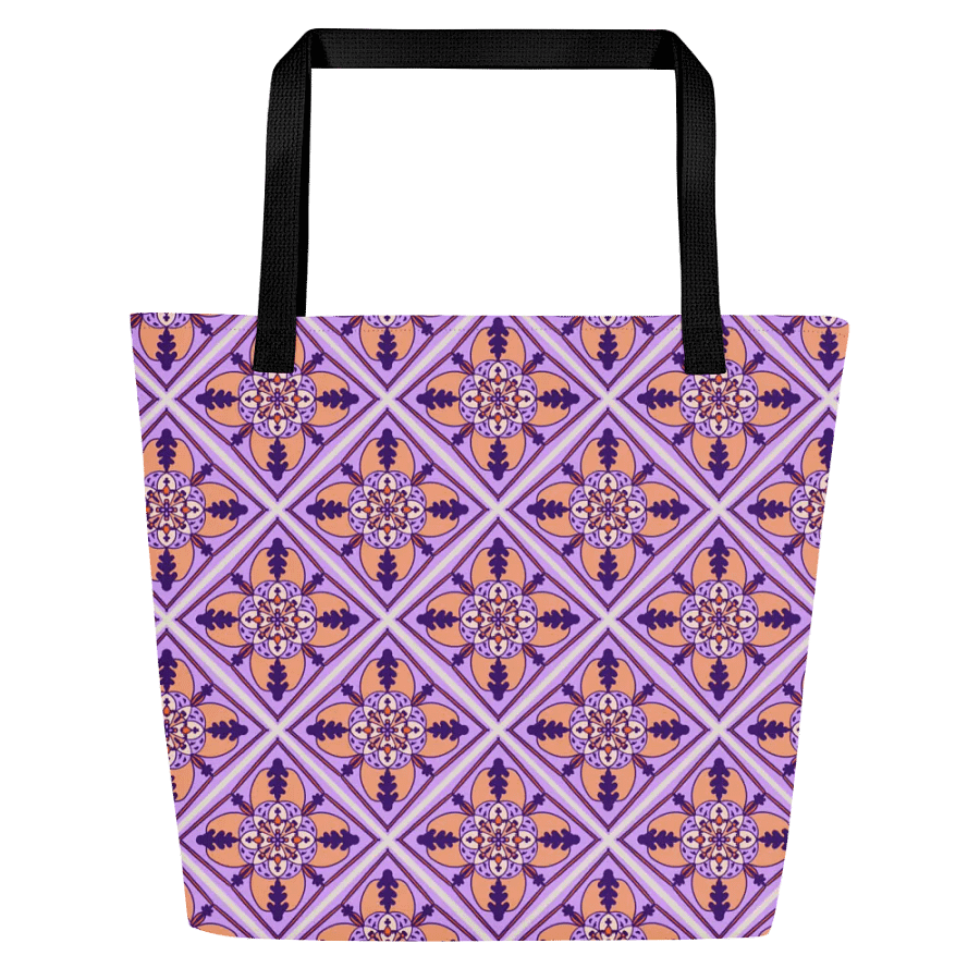 Detailed Symmetrical Pattern All Over Print Tote product image (2)