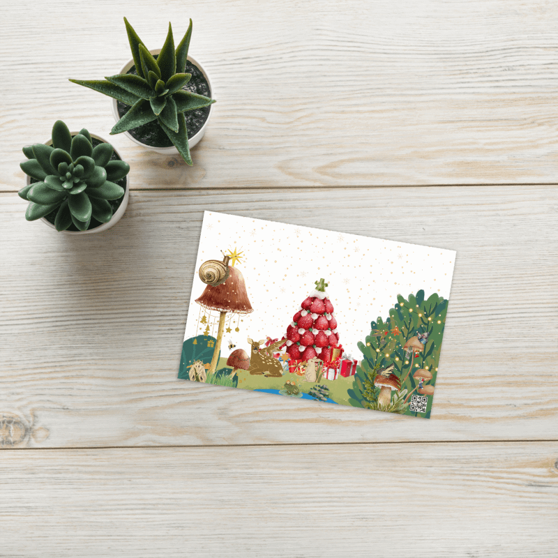 Season’s Greetings Winter Holiday Greeting Card product image (3)
