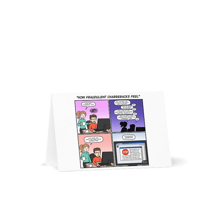 "How fraudulent chargebacks feel" card product image (1)