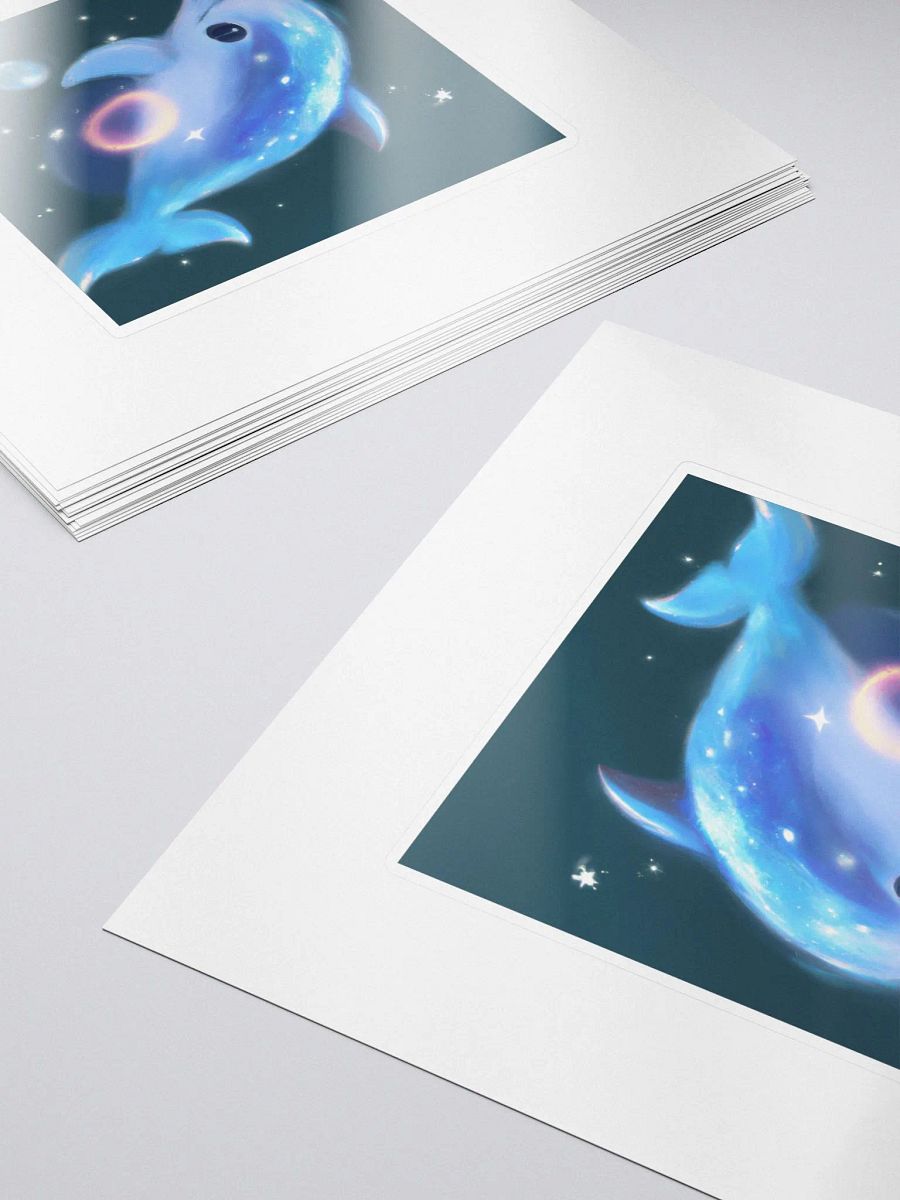 Cute Galactic Dolphin Sigma Sticker product image (5)