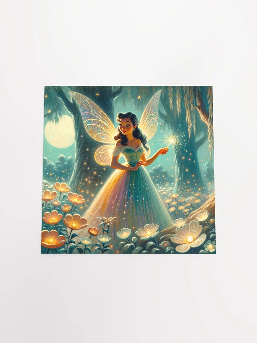 Enchanted Teal Forest Fairy Premium Matte Poster product image (18)