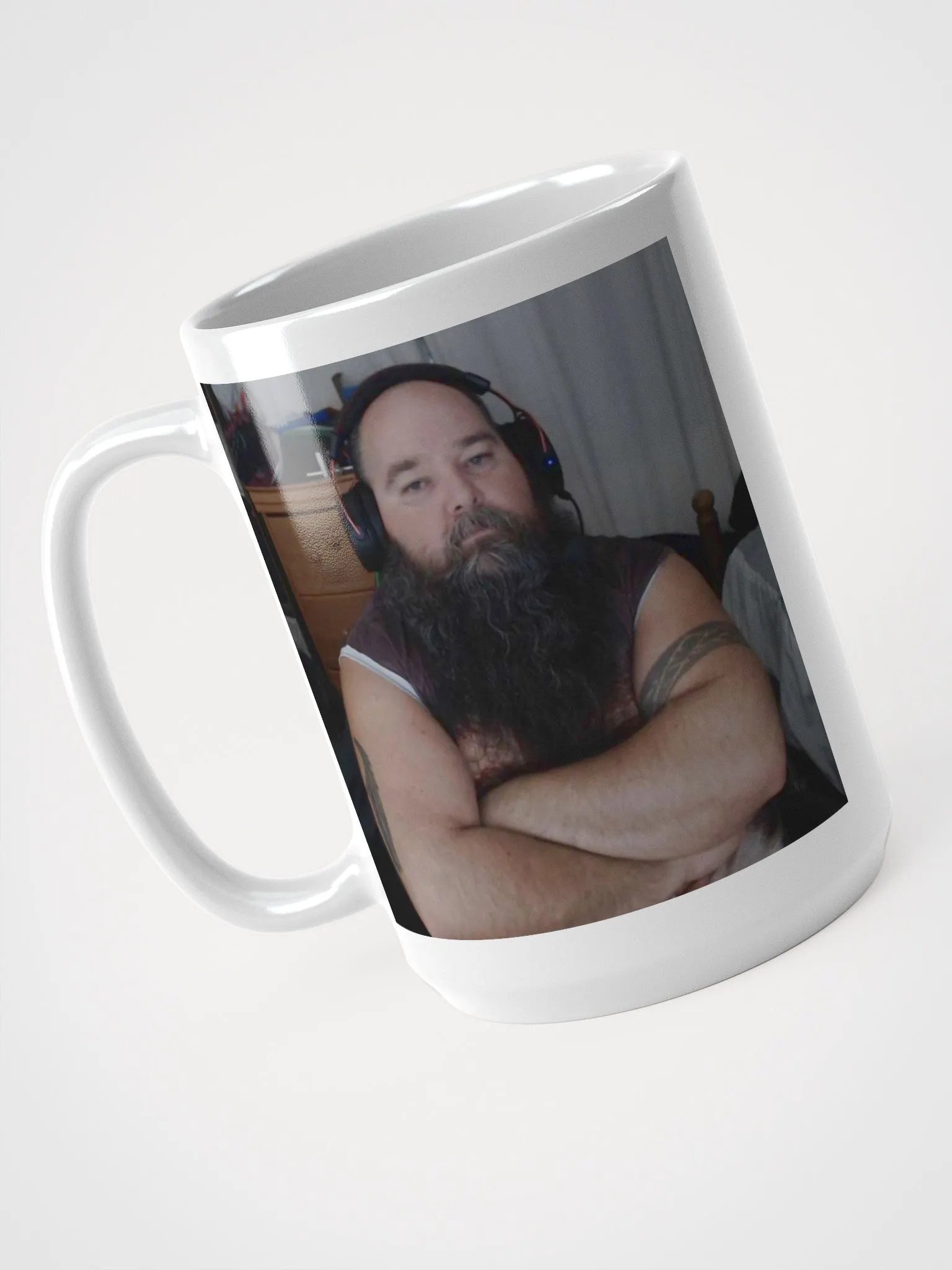 ftap White Crossed Arms Coffee Cup product image (3)