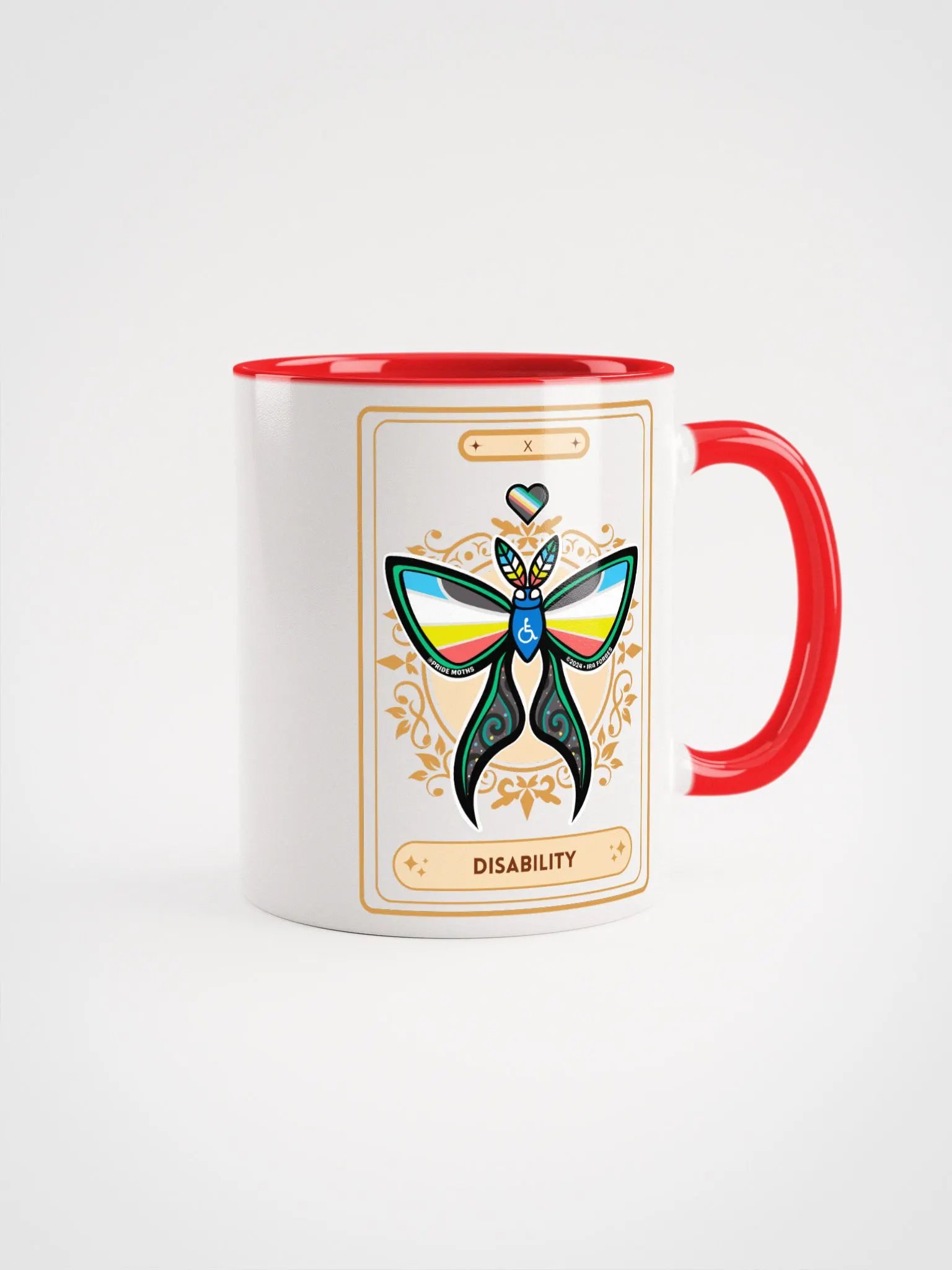 Disability Pride | Tarot Moth | Moth Mug | Disability Justice product image (1)
