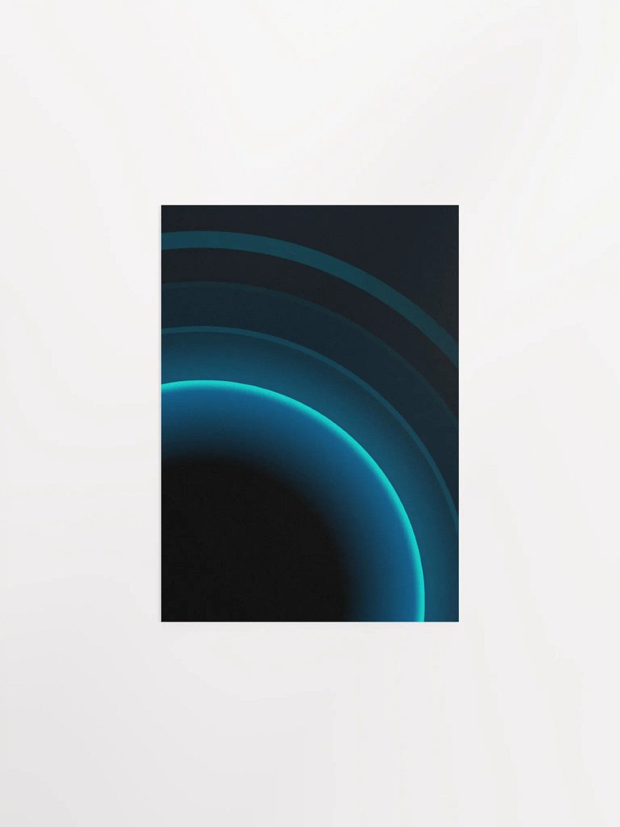 Cyan Pulse Poster product image (30)