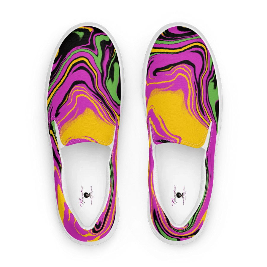Psychedelic Swirl Women's Slip-Ons product image (3)