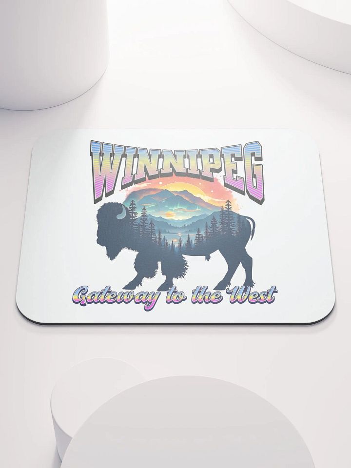 Winnipeg Gateway To The West Bison Adventure Mouse Pad product image (2)