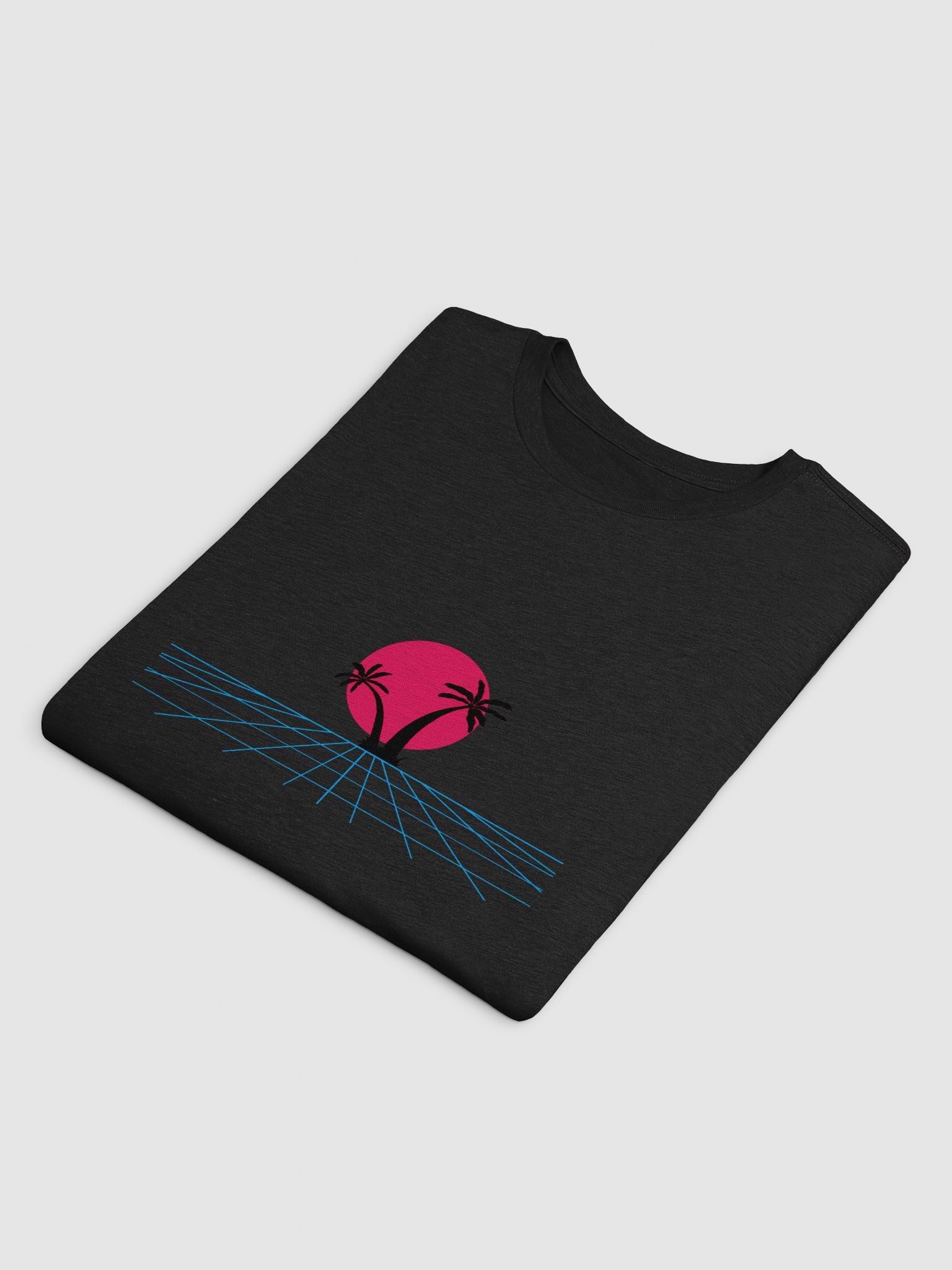 Retro-Futuristic Sunset Silhouette T-Shirt product image (4)