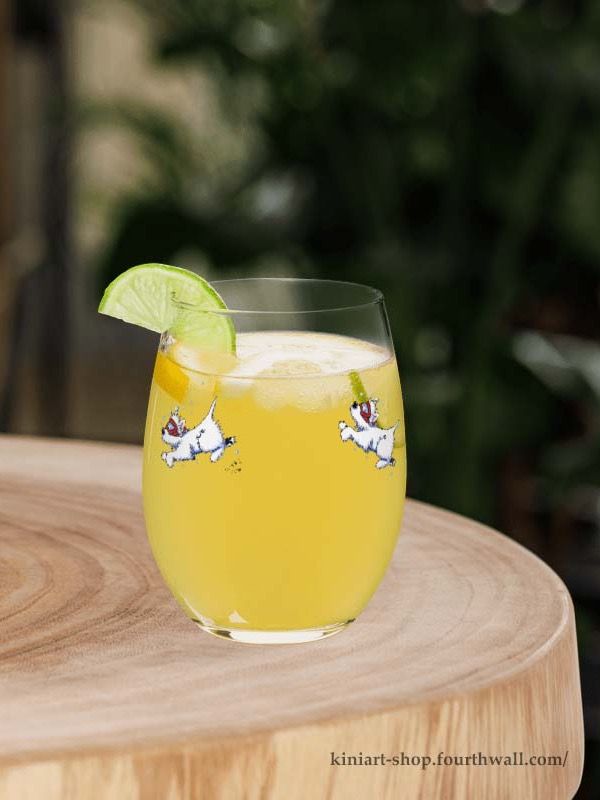 Swimming Westies Stemless Wine Glass product image (2)