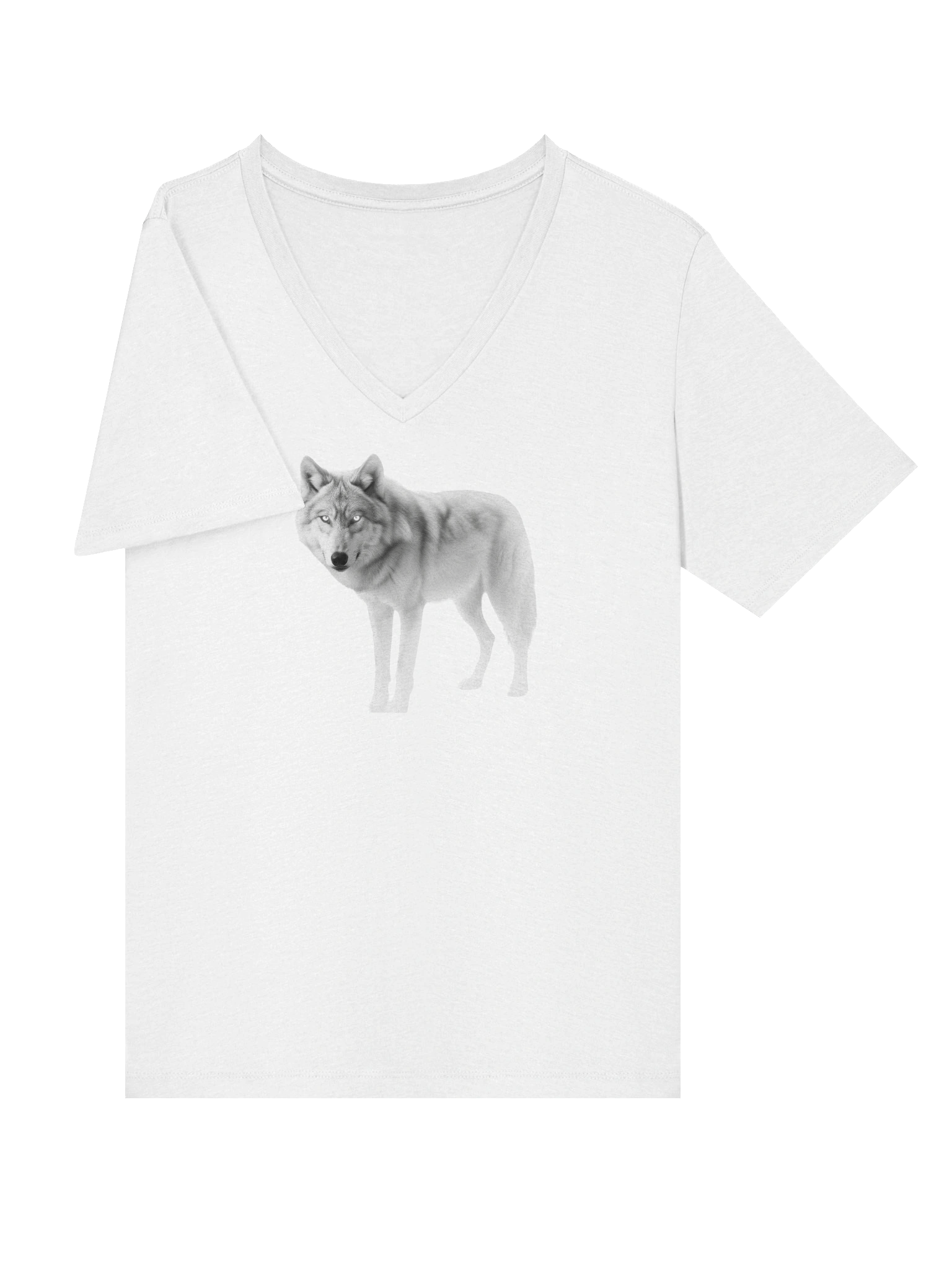 Ethereal Wolf Relaxed V-Neck Tee product image (5)