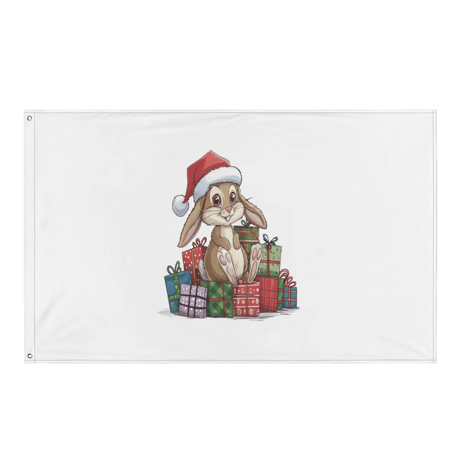 Santa Bunny Flag product image (1)
