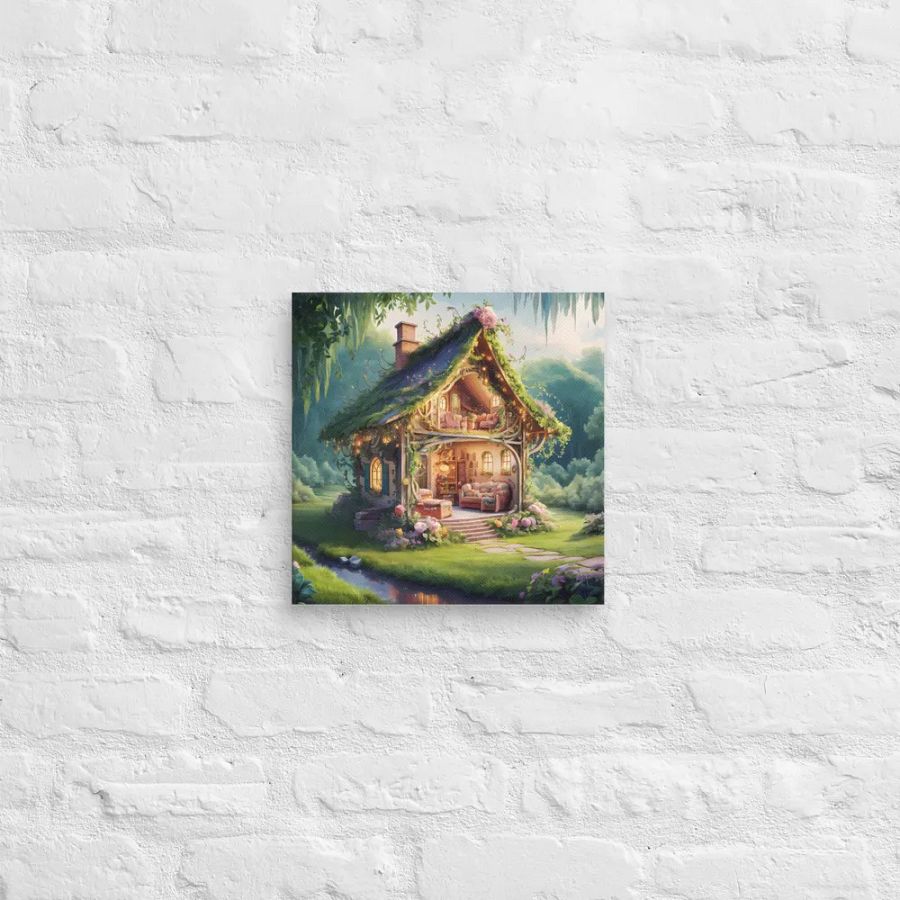 Watercolour Fairy House Art - v13 product image (12)