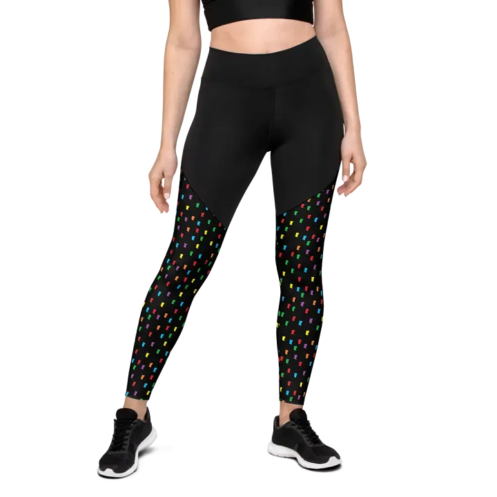 Confetti All-Over Print Sports Leggings product image (2)