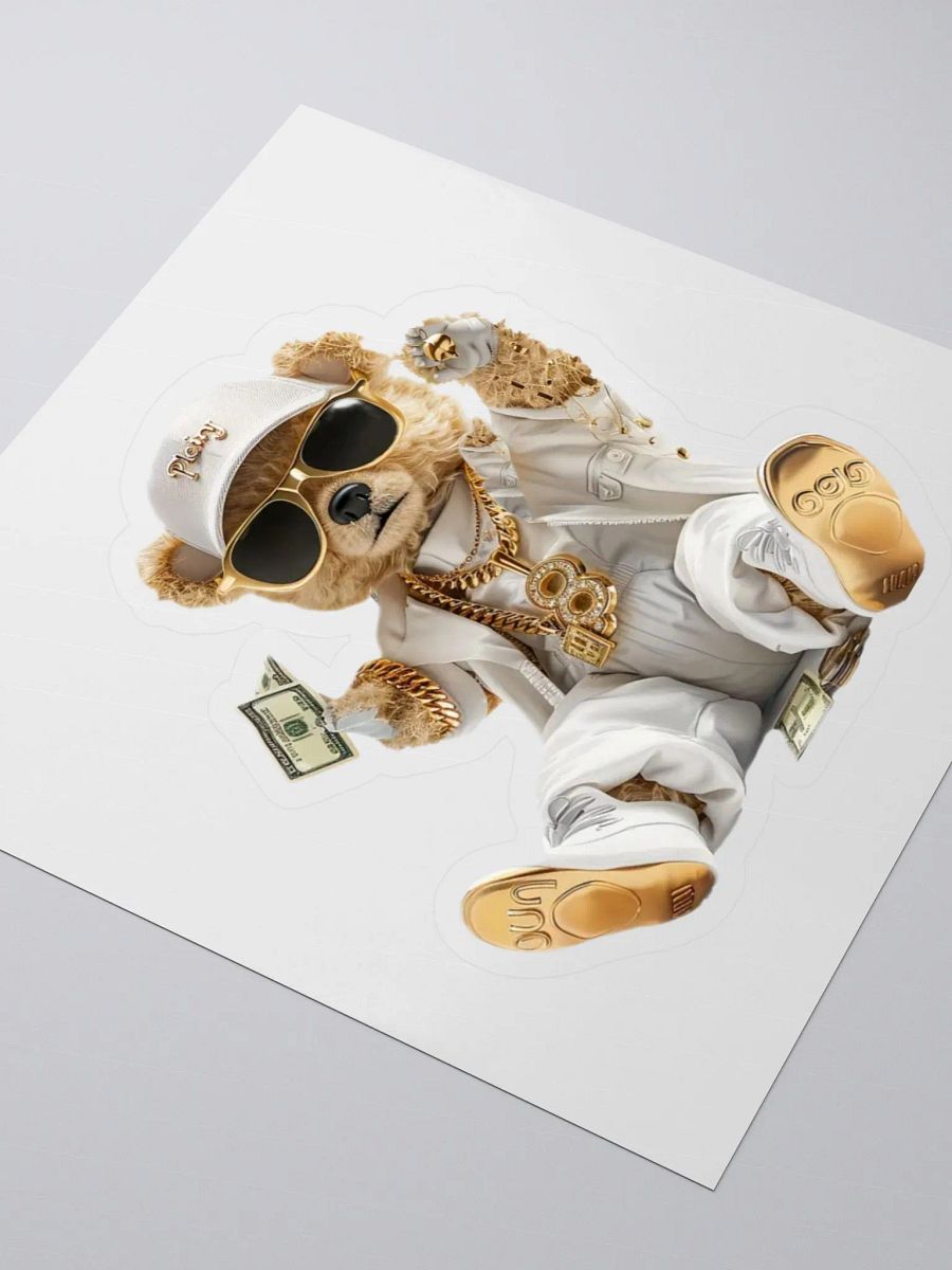 Urban Teddy Bear Kiss Cut Stickers product image (3)