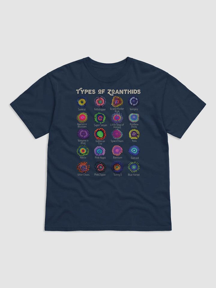 Zoanthid Identification Chart | T-Shirt for Saltwater and Coral Reef Aquarium Hobbyists product image (23)