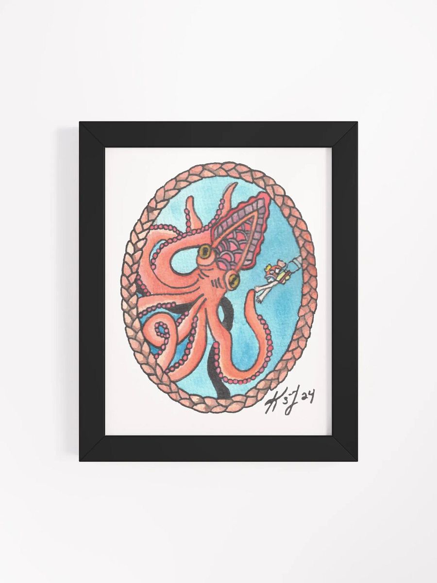 Kel and Kraken Framed Print product image (48)