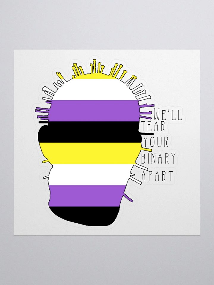 Non-Binary Pinhead Sticker product image (1)