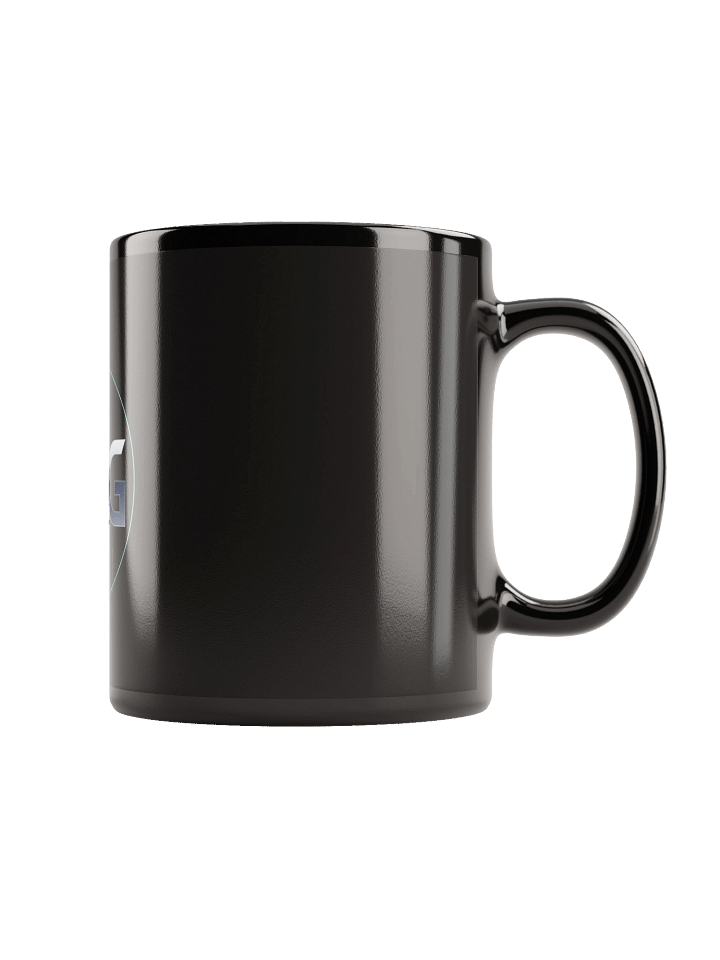Turquoise Circle SQG Black Glossy Mug product image (1)