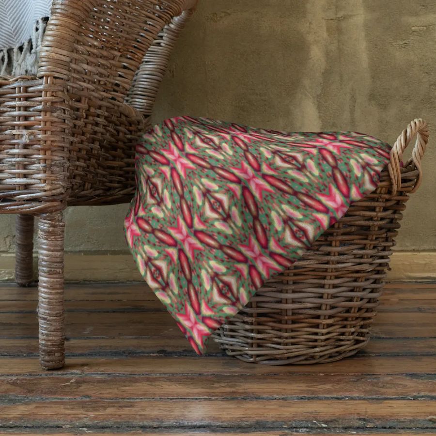 Vibrant Diamond & Floral Throw Blanket product image (11)