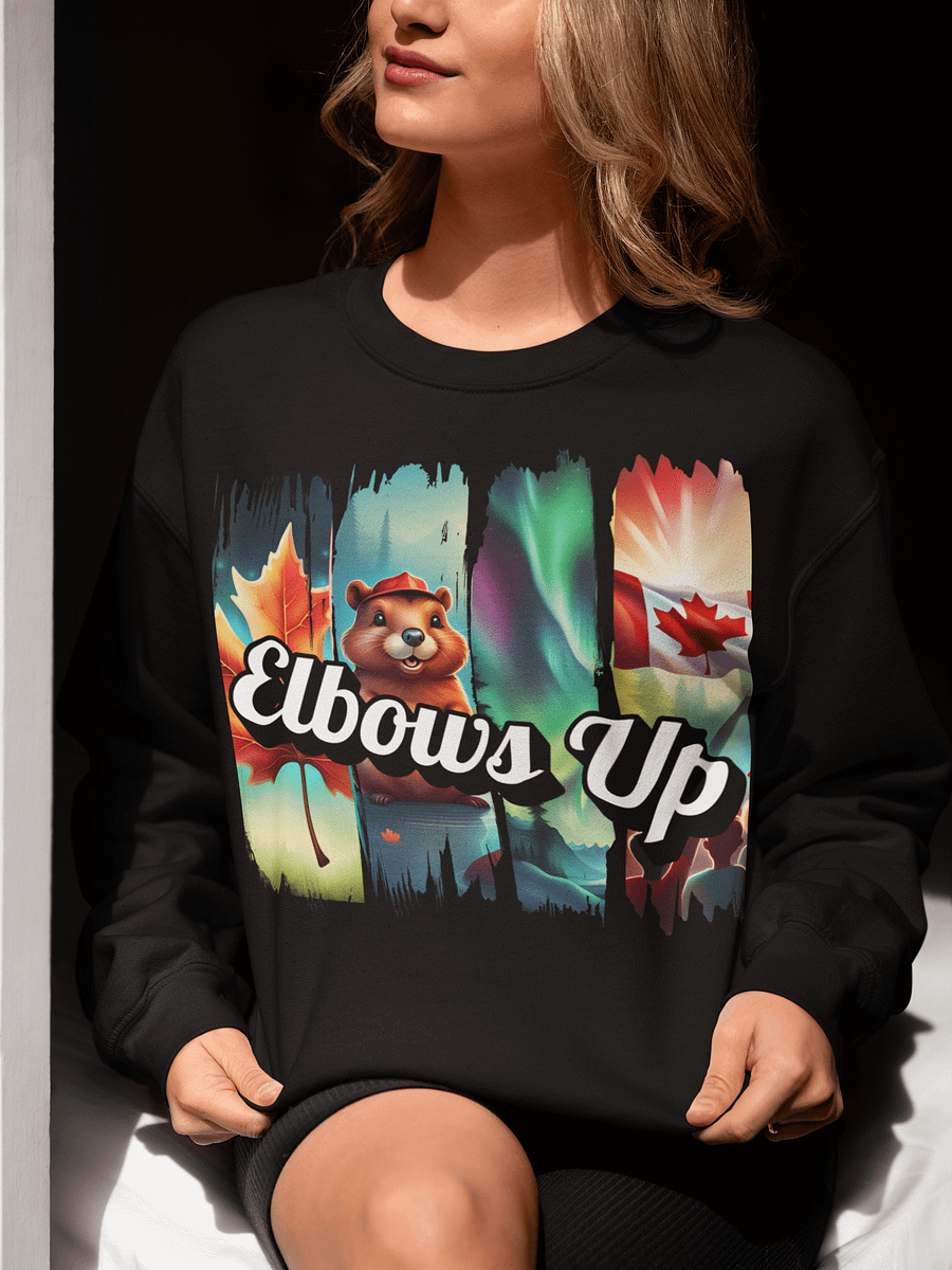 Northern Lights Beaver Cotton Sweatshirt product image (1)