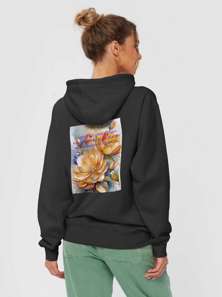 Gratitude's Golden Bloom Premium Hoodie product image (4)