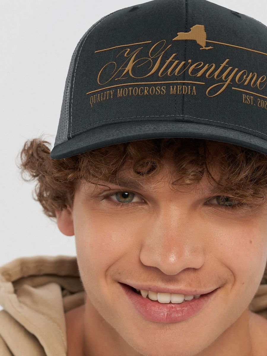 AG21 Script Trucker Hat (Brown) product image (52)