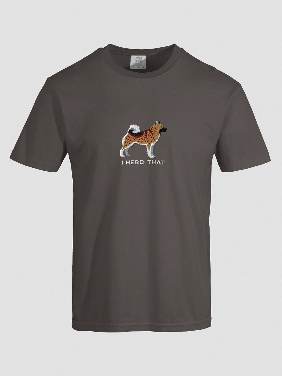 I Herd That T-Shirt(Embroidered) of a Norwegian Elkhound(Brown) product image (38)