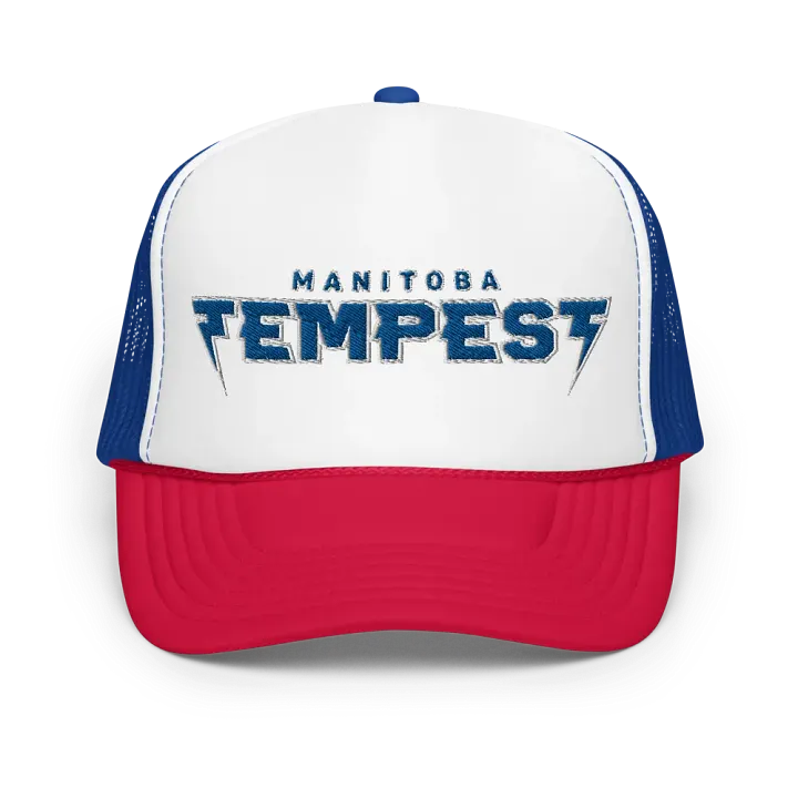 Tempest Dodgeball Club Foam Trucker Hat (Sapphire) product image (46)