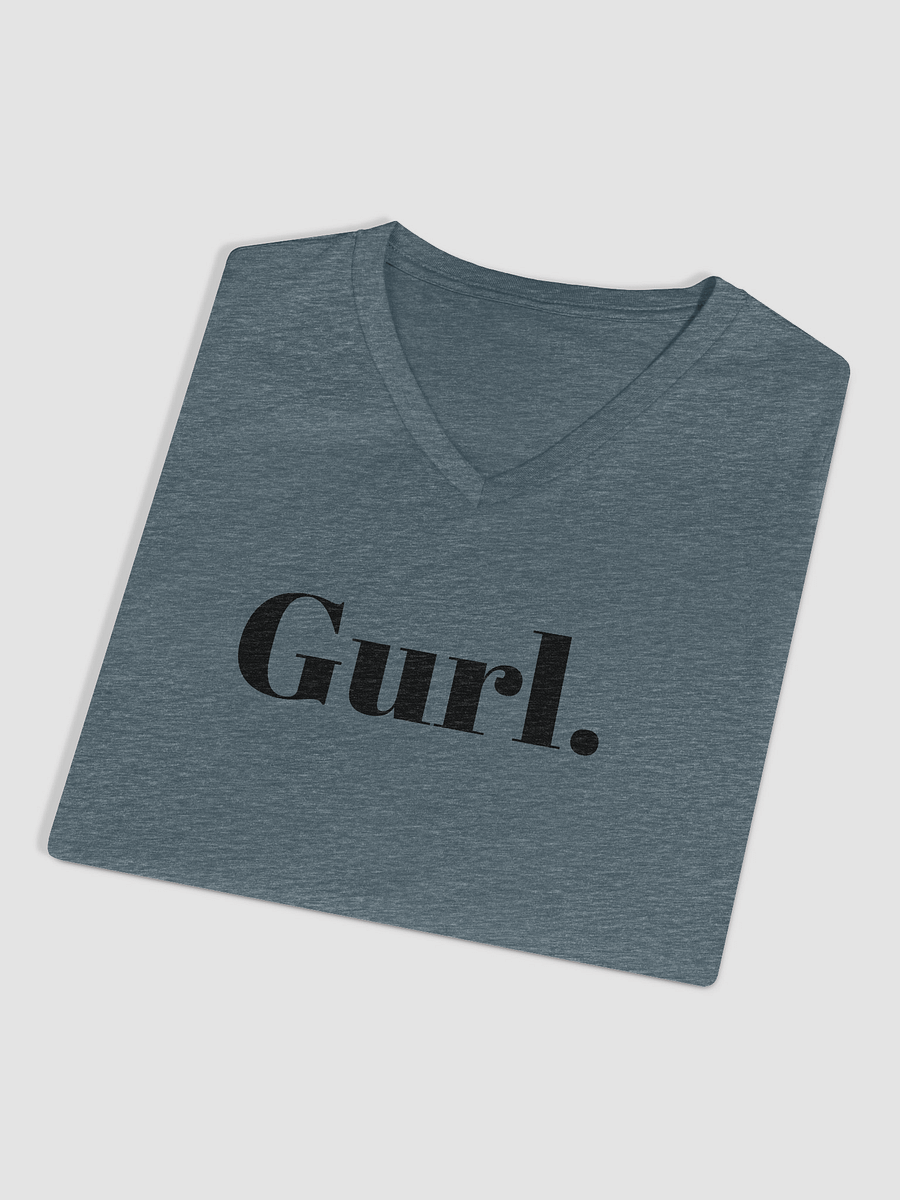 Gurl Relaxed V-Neck Tee - Black product image (21)