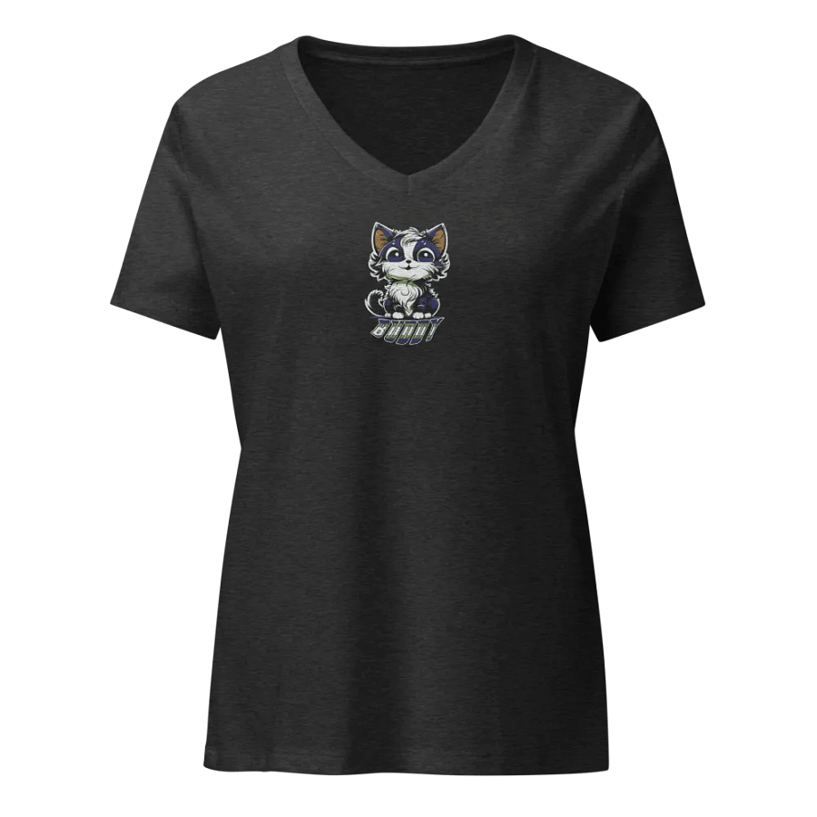 Buddy Bella+Canvas Women's Relaxed V-Neck T-Shirt (EMBRODERED) product image (3)