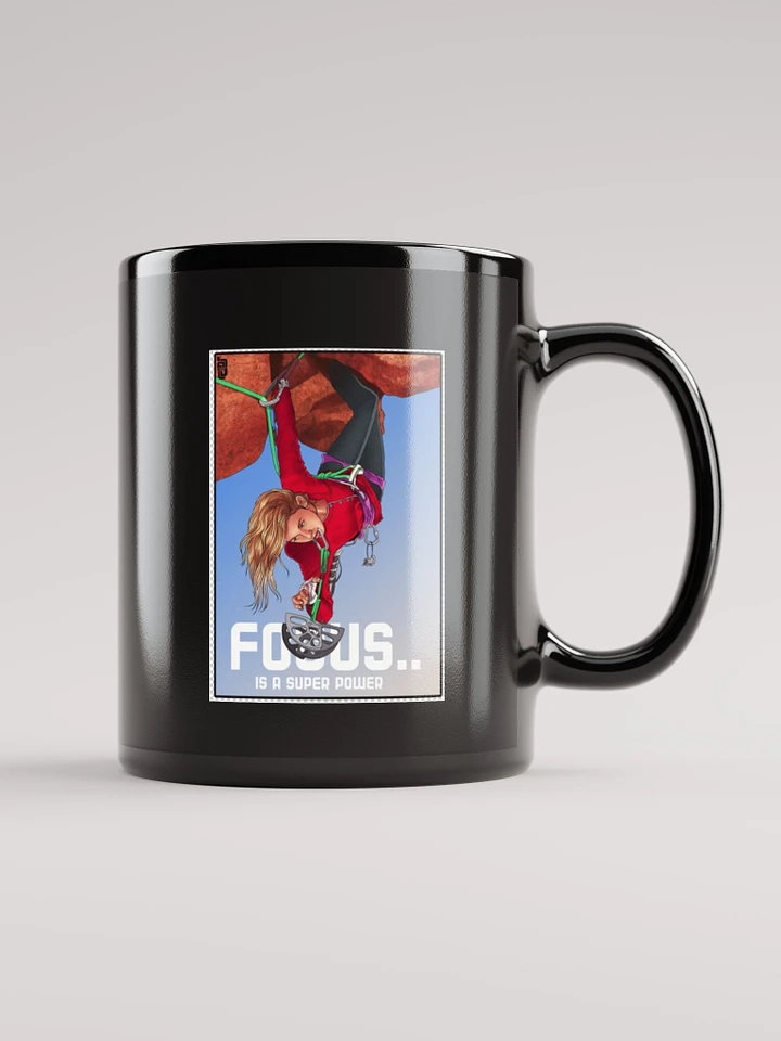 11oz 15 oz Coffee Tea Mug Focus is a Superpower Rock Climber Edition product image (1)