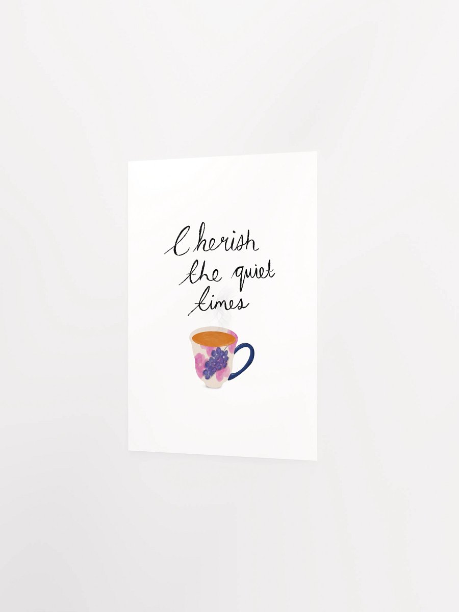 Quiet Times Floral Cup Print product image (3)
