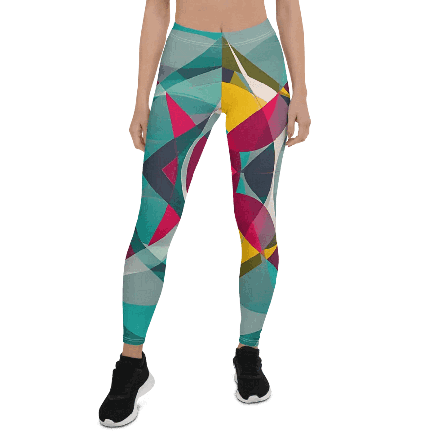 Abstract Lithographic Pattern Design leggings - V9 product image (1)