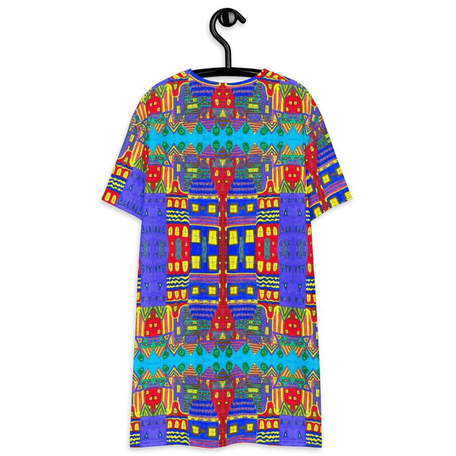 Abstract Playful Houses #2 Ladies T Shirt Dress product image (10)