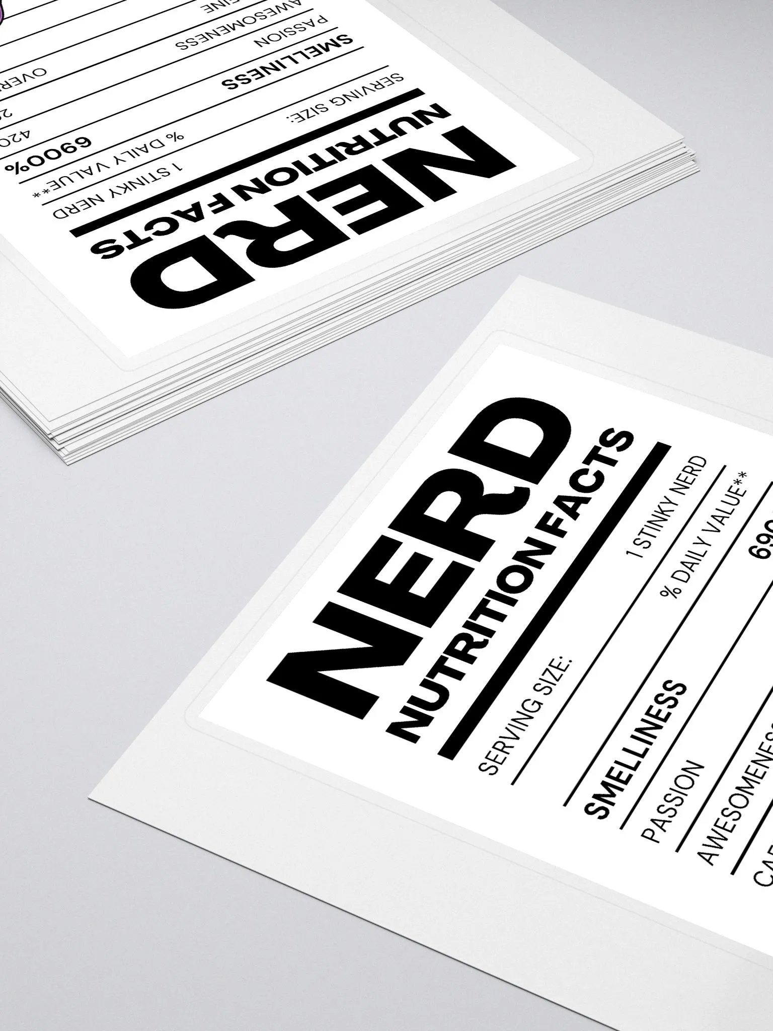 Nerd Label Sticker product image (4)