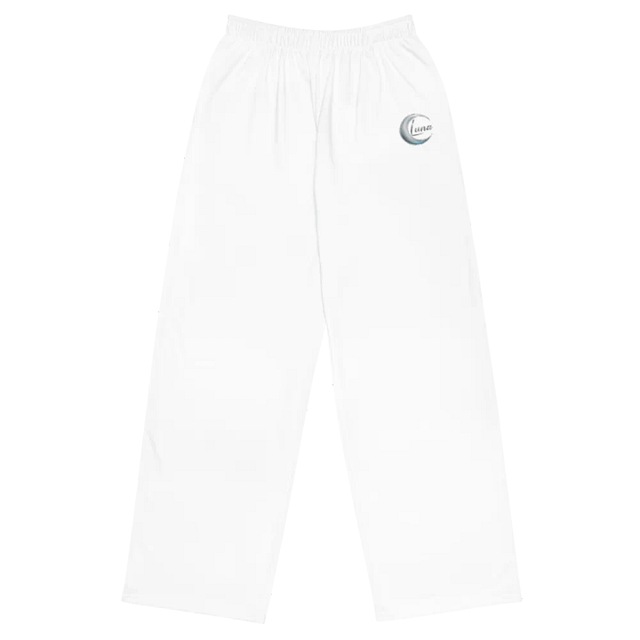 Luna White Unisex Wide-Leg Pants product image (1)