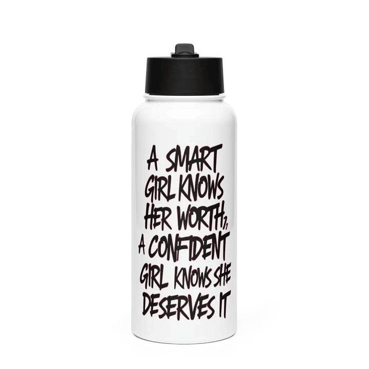 Confident Girl Stainless Steel Water Bottle product image (1)