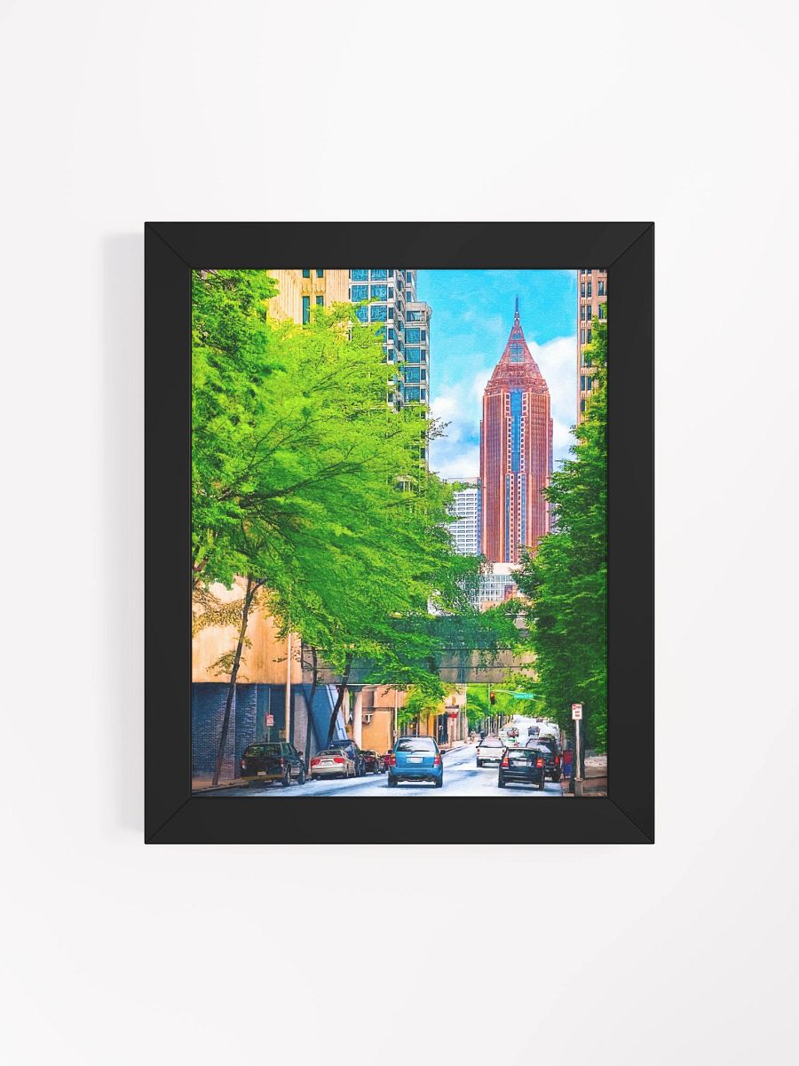 Atlanta Skyscrapers – Bank of America Plaza Studio Framed Print product image (66)